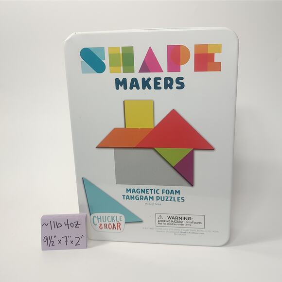 Magnetic Shape Maker Tangram Puzzle Travel Game Therapy Tool Logic Skill Develop - Picture 1 of 10